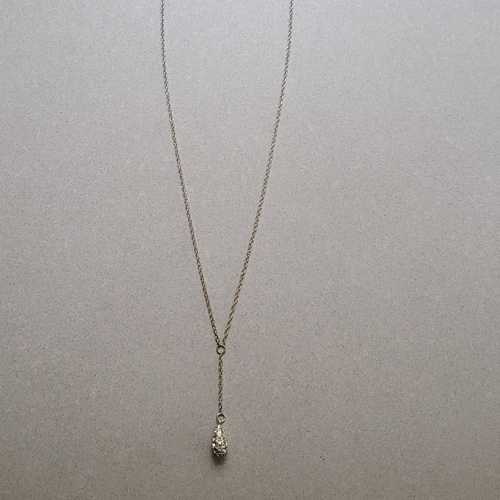 Rhinestone Fashion Tear Drop Necklace